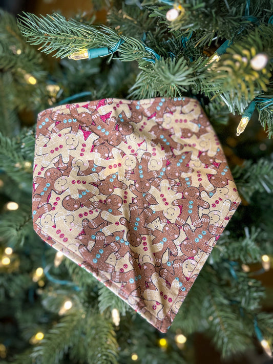 Jolly Gingerbread Reversible Bandana