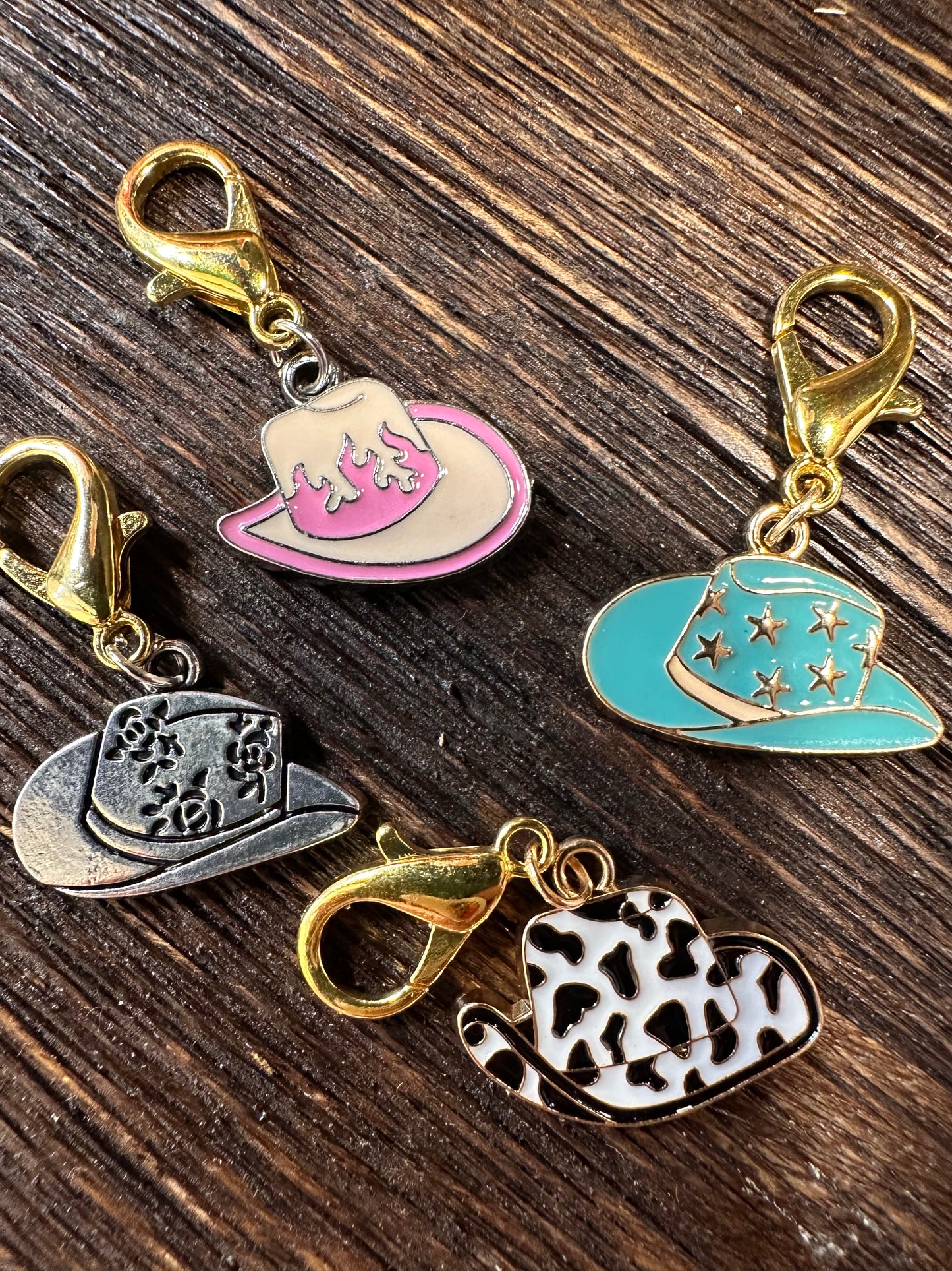 Retro Cowgirl Collar Charms